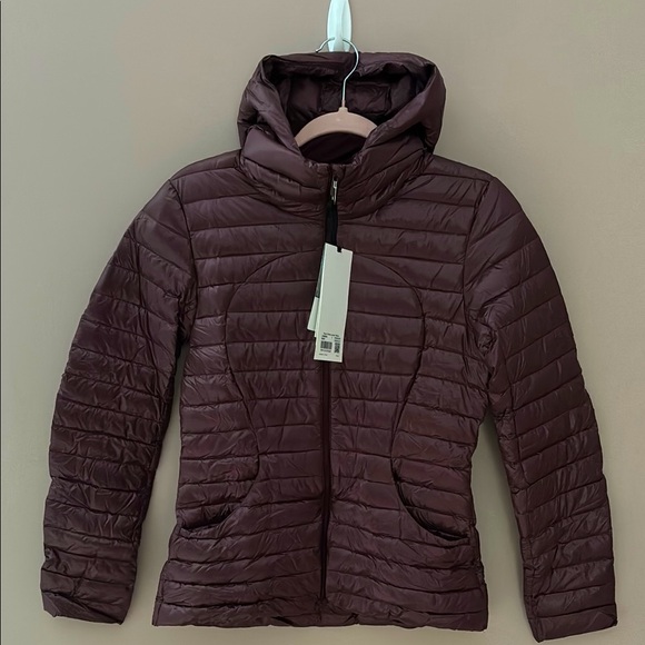 LULULEMON PACK IT DOWN JACKET *SHINE IN BORDEAUX DRAMA SZ 6...